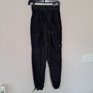 Free People Movement Wherever I roam jogger pants black sweaterknit waistband XS